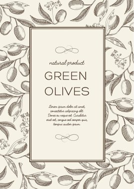 Soyut botanik doğal Poster