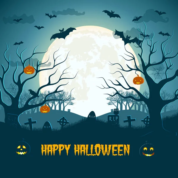 Happy Halloween Composition — Stock Vector