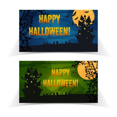 Cadılar Bayramı partisi şenlikli yatay Banner