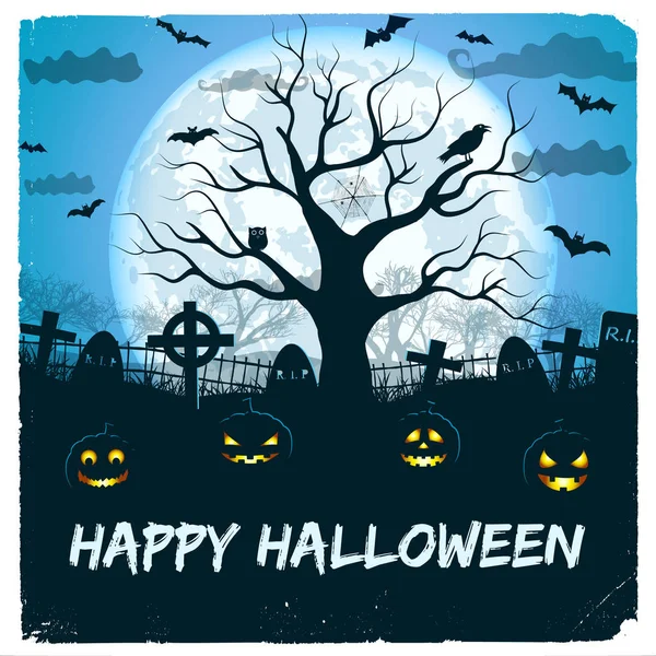 Happy Halloween Illustration — Stock Vector