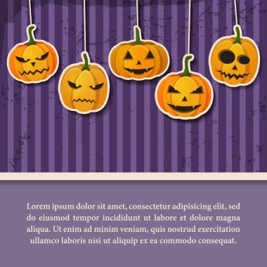 Cadılar Bayramın kutlu olsun Vintage şablonu