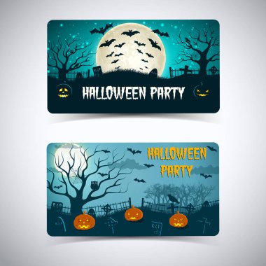 Cadılar Bayramı partisi yatay Banner