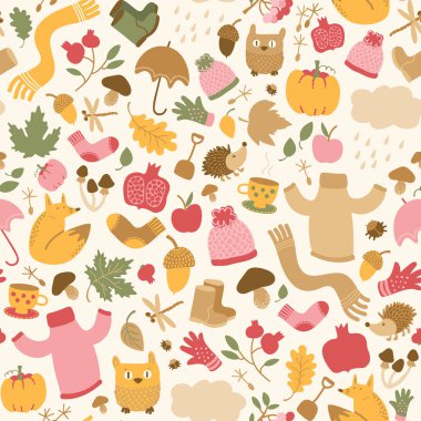 Güzel sonbahar Seamless modeli