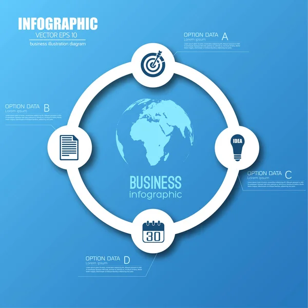 Web Business Infographics — Stock Vector