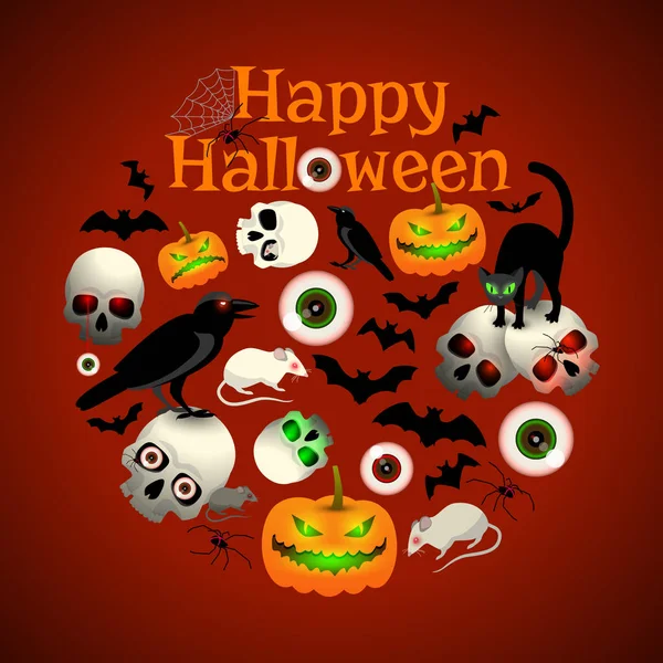 Šťastný Halloween design — Stockový vektor