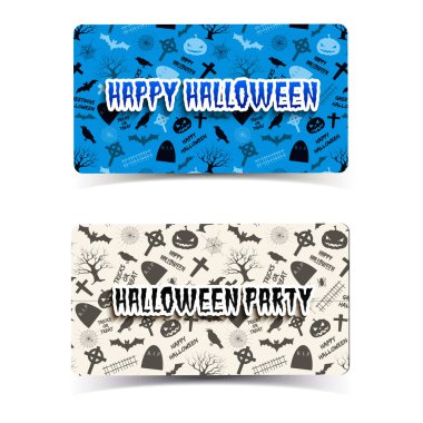 Cadılar Bayramı öğeleri afiş