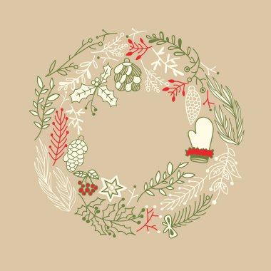 Telkari çelenk tasarım konsepti Foliated