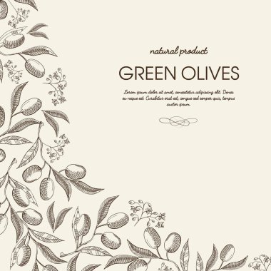 Soyut VINTAGE doğal Poster