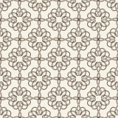 Dantelli Seamless modeli üzerinde Floral Tema