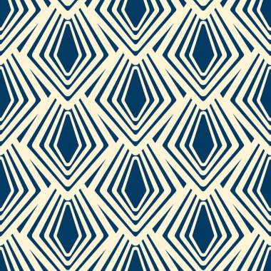 Modern kesintisiz çizgili Rhombus süsleme