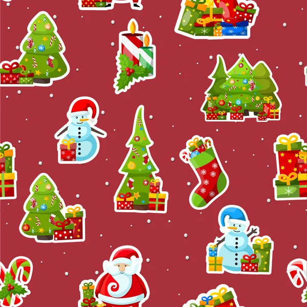 Christmas Seamless Pattern — Stock Vector