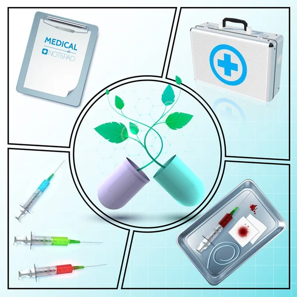 Gerçekçi tıp kompozisyon