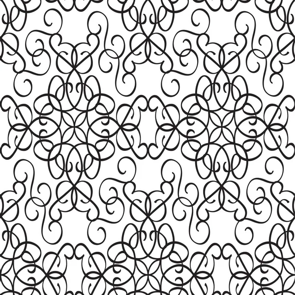 Minimalistic Ornate Seamless Pattern — Stock Vector