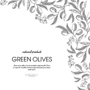 Köşe çerçeve zarif kaydırma süsleme Doodle kartı