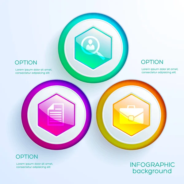 Geschäftsinfografik Web-Diagramm-Vorlage — Stockvektor