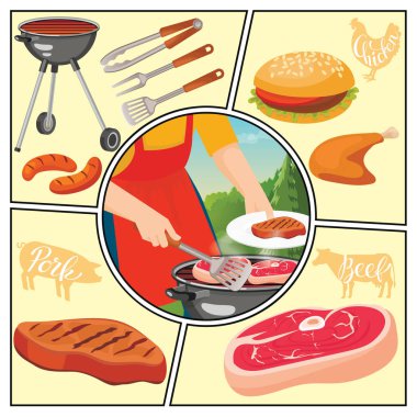 Düz Yaz Piknik Hafta sonu Kompozisyon