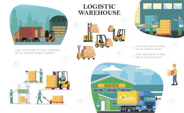 Düz ambar lojistik kompozisyon