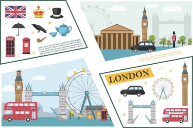Daire seyahat Londra kompozisyon