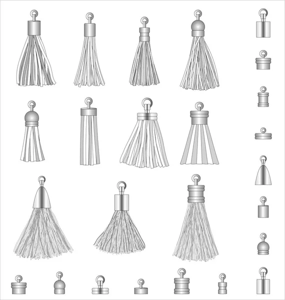 Tassel Accessories Fashion Design Vector Illustration — Stock Vector