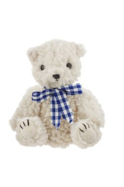 Oyuncak ayı beyaz arka planda izole edilmiş