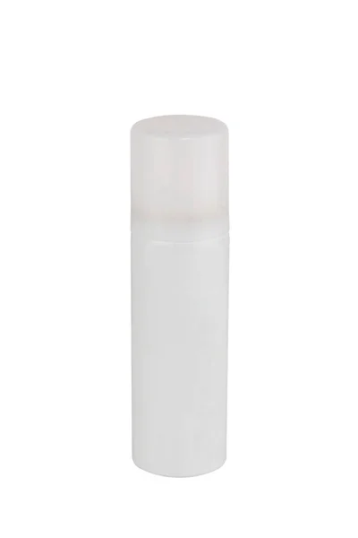 Deodorante Spray Bianco Lattina Isolato Sfondo Bianco — Foto Stock