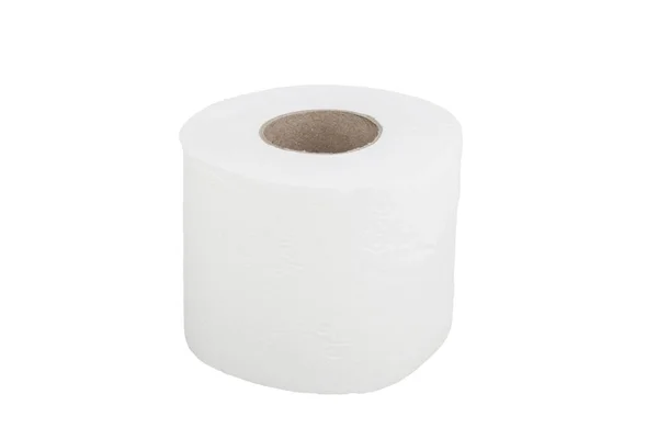 Papier toaletowy izolowany na białym tle — Zdjęcie stockowe