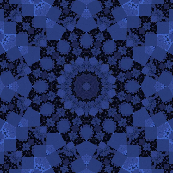 Seamless mandala circle geometric pattern background