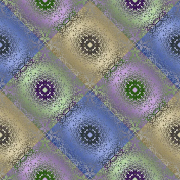 Semamless abstract ornamental arabic pattern gradient colors