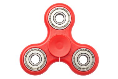 Topluca el spinner parmak uçları gyro stres anksiyete oyuncak, beyaz arka plan üzerinde izole.