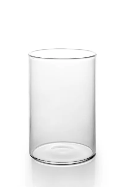 Empty Glass Jar Isolated White Background — Stock Photo, Image