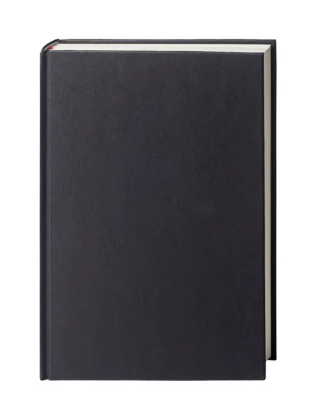 Fekete Könyv Elszigetelt Fehér Background — Stock Fotó