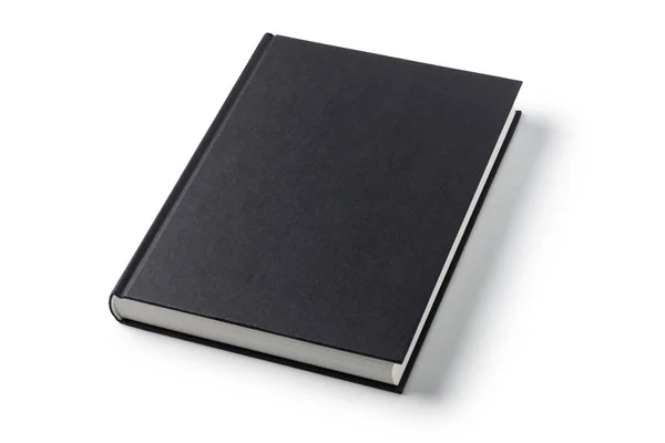 Black Book Isolated White Background — Stock Photo, Image