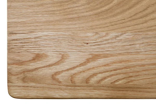 Rand Und Ecke Der Tischplatte Aus Eichenholz Ansicht Von Oben — Stockfoto