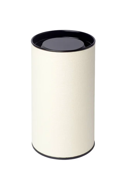 White Paper Tube Isolated White Background — Stock Photo, Image