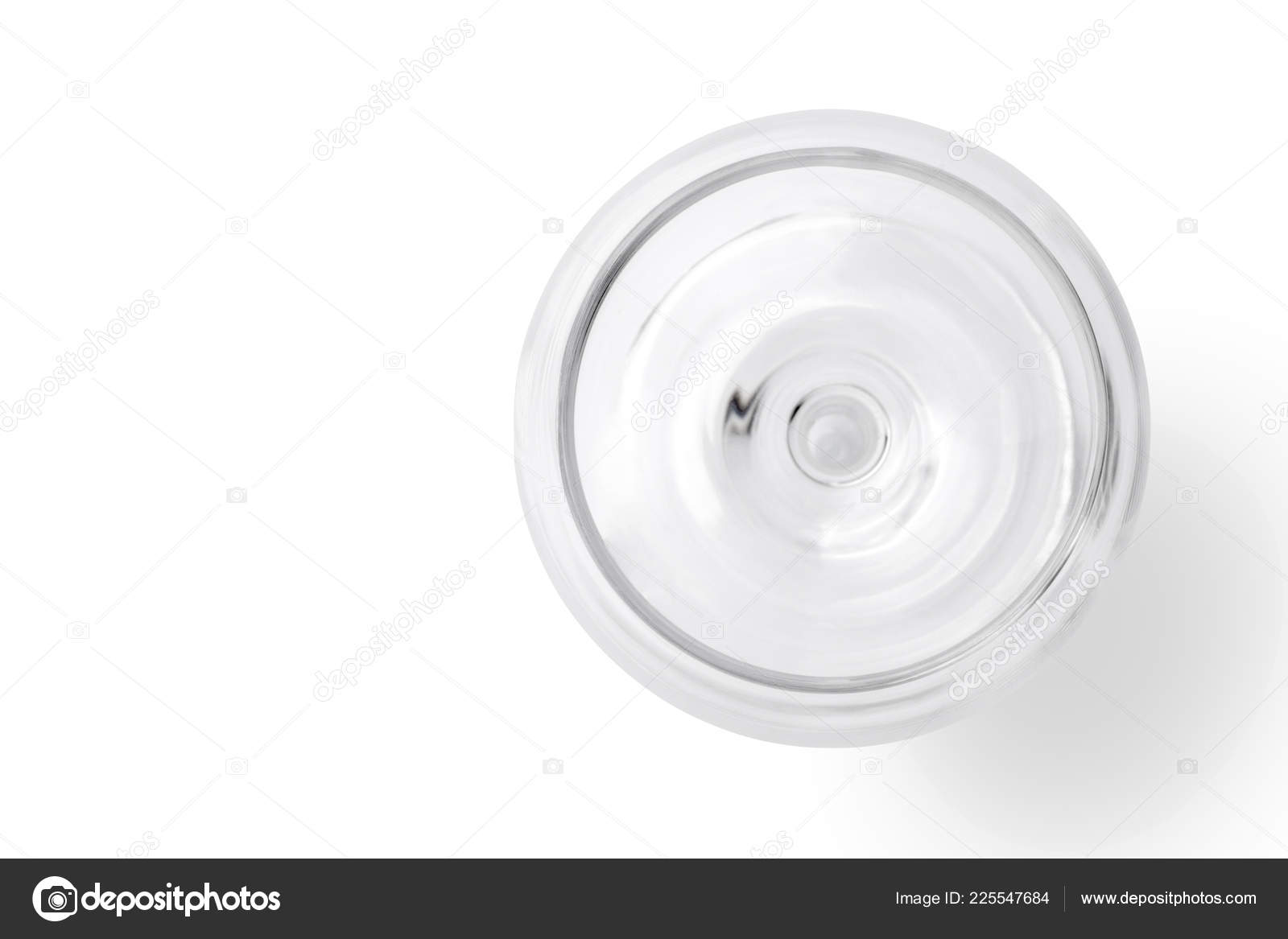 Top View Empty Wine Glass Isolated White Background Stock Photo by ©koosen  225547684