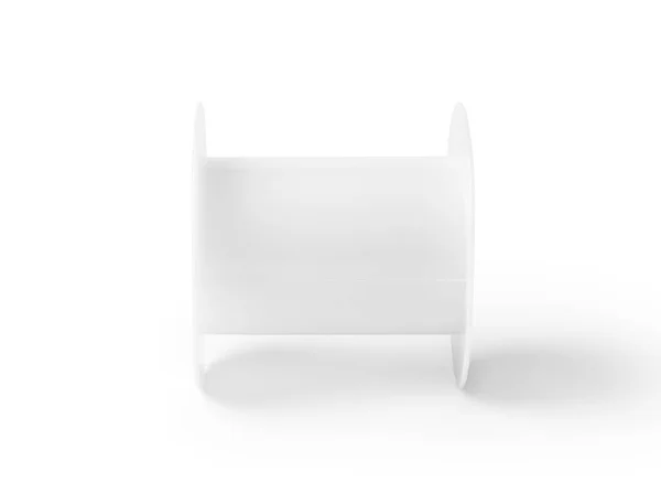 Empty Plastic Thread Spool Isolated White Background — Stock Photo, Image