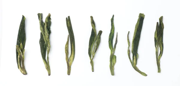 Chine Long Jing Tea Dragon Bien Teaisolated Sur Fond Blanc — Photo