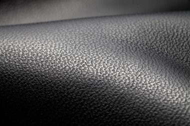 Siyah deri dokusunun yakın çekimi