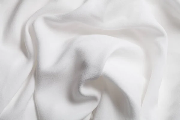 Smooth White Silk Fabric Texture Abstract Background — Stock Photo, Image