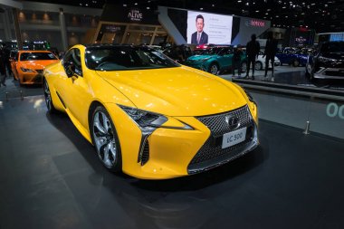 Bangkok, Tayland: 28 Kasım 2018-Lexus LC 500 büyük olay araba gösterisi motor Expo 2018 Impact Arena, Muang Thong Thani içinde Nonthaburi, Tayland