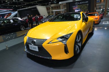 Bangkok, Tayland: 28 Kasım 2018-Lexus LC 500 büyük olay araba gösterisi motor Expo 2018 Impact Arena, Muang Thong Thani içinde Nonthaburi, Tayland