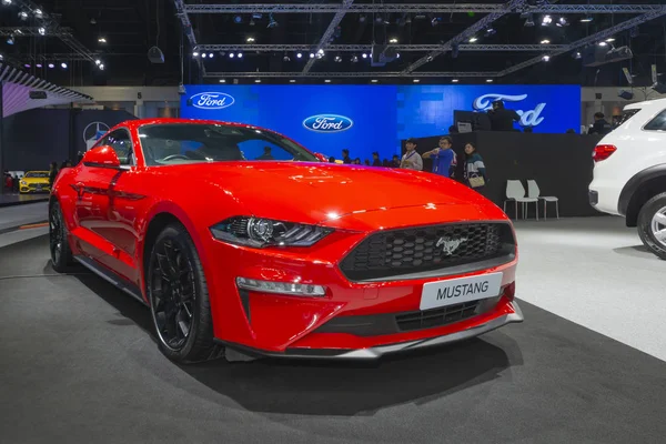 Bangkok Thailandia Novembre 2018 Ford Mustang Auto Super Sportiva Arancione — Foto Stock