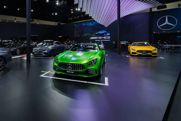 Bangkok Tailandia Noviembre 2018 Mercedes Benz Amg Green Metallic Color — Foto de Stock