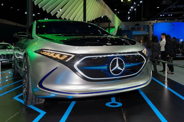 Bangkok Thailand November 2018 Mercedes Benz Eqa Concept Electric Car — Stock Photo, Image