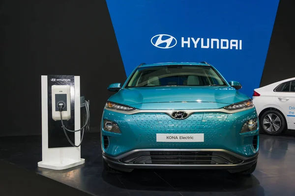 Bangkok Thailand November 2018 Hyundai Kona Electric Car Concept Electric — Stockfoto