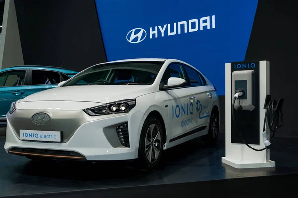 Bangkok Thailand November 2018 Hyundai Ioniq Electric Car Concept Electric — Stock Photo, Image
