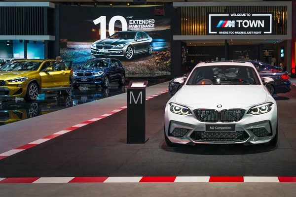 Bangkok Tailandia Noviembre 2018 Bmw Competición Color Blanco Exhibición Automóviles —  Fotos de Stock