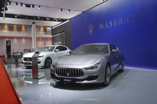 Bangkok Tailandia Marzo 2019 Maserati Ghibly Exhibición 40º Salón Internacional — Foto de Stock