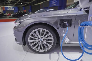 Bangkok, Tayland - 28 Mart 2019 : 40. Bangkok Uluslararası Otomobil Fuarı'nda Honda ekran standı 2019 Muang Thong Thani, Nonthaburi, Tayland