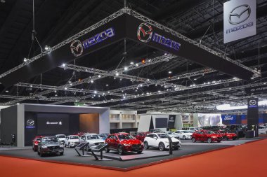 Bangkok, Tayland - 28 Mart 2019 : Mazda otomobili 40.